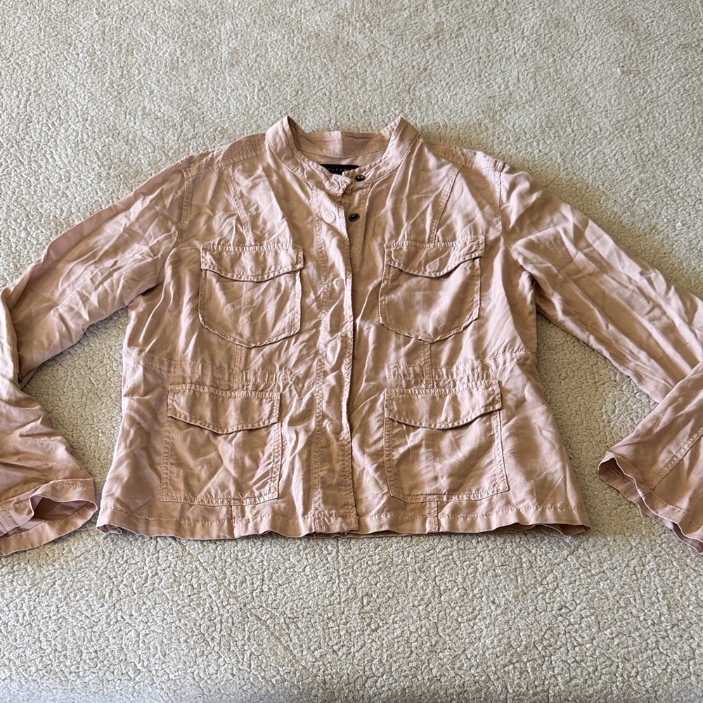 Sanctuary Women's Light Pink Utility Jacket XL